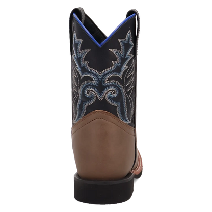 Laredo Bexley Little Kids / Big Kids Black, Brown, and Blue Cowboy Boots