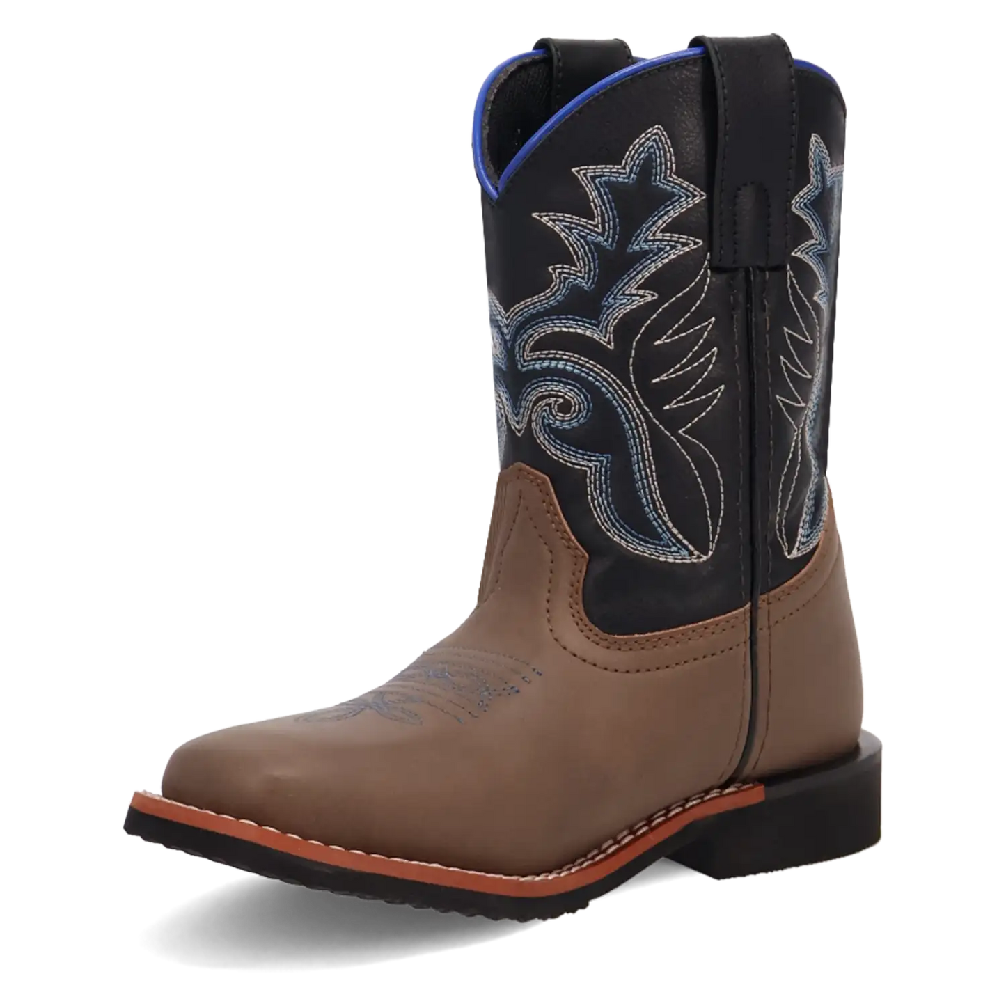 Laredo Bexley Little Kids / Big Kids Black, Brown, and Blue Cowboy Boots