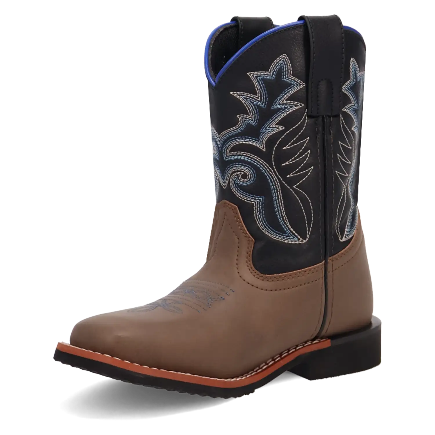 Laredo Bexley Little Kids / Big Kids Black, Brown, and Blue Cowboy Boots