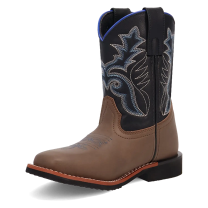 Laredo Bexley Little Kids / Big Kids Black, Brown, and Blue Cowboy Boots