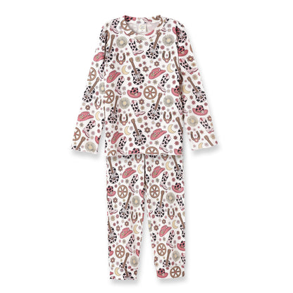 Cowgirl Cutie Girl's Bamboo Western Pajama Set