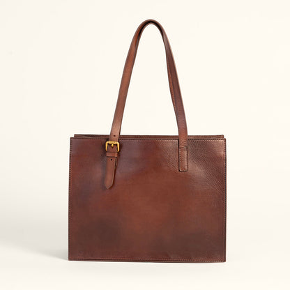 Loyal West Mivva Handtooled Medium Bag - Brunette Leather