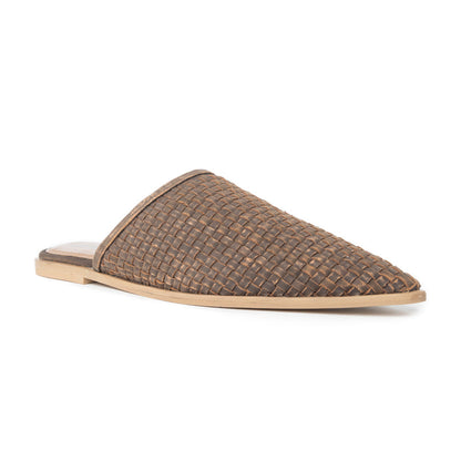 Spurloom Braided Sandals in Espresso Brown