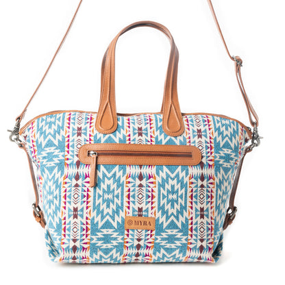 Aztec Breeze Weekender Bag in Cerulean Blue