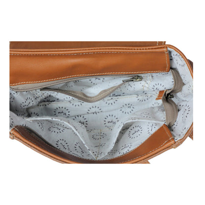 Classic Carvings Leather & Hairon Bag