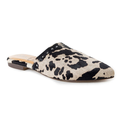 Black & White Cowhide Tint Sandals