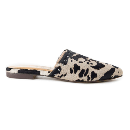 Black & White Cowhide Tint Sandals
