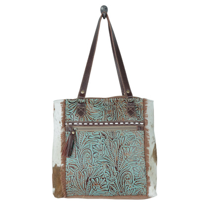 AMETHYST CANVAS AND HAIRON BAG