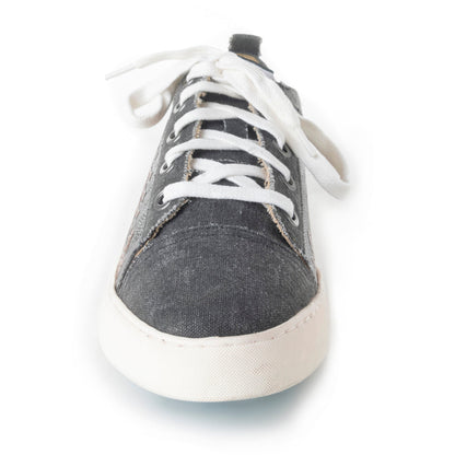 Myra Limited Edition Leather Sneakers for Women - Hand-Tooled Western Lace-Up