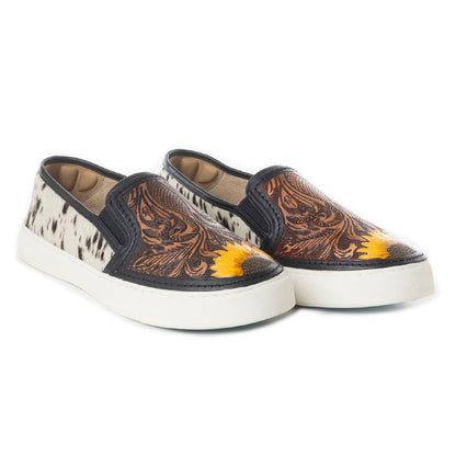 Nehard Western Hand-Tooled Sneakers