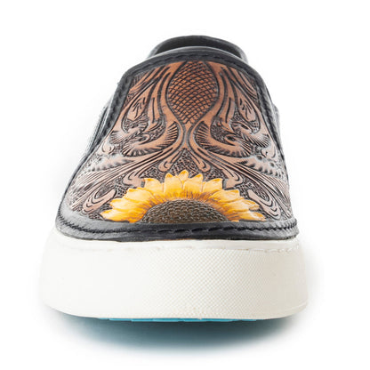 Nehard Western Hand-Tooled Sneakers