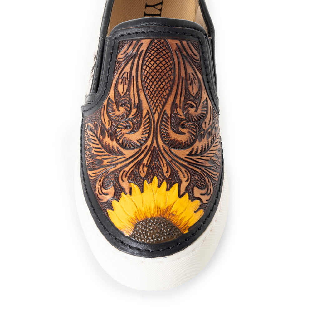 Nehard Western Hand-Tooled Sneakers