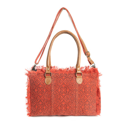 Triple Fork Ranch Tote Bag in Scarlet