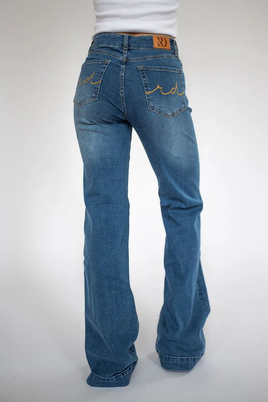 Ranch Dress'n Signature Trouser Medium Wash Jeans back view