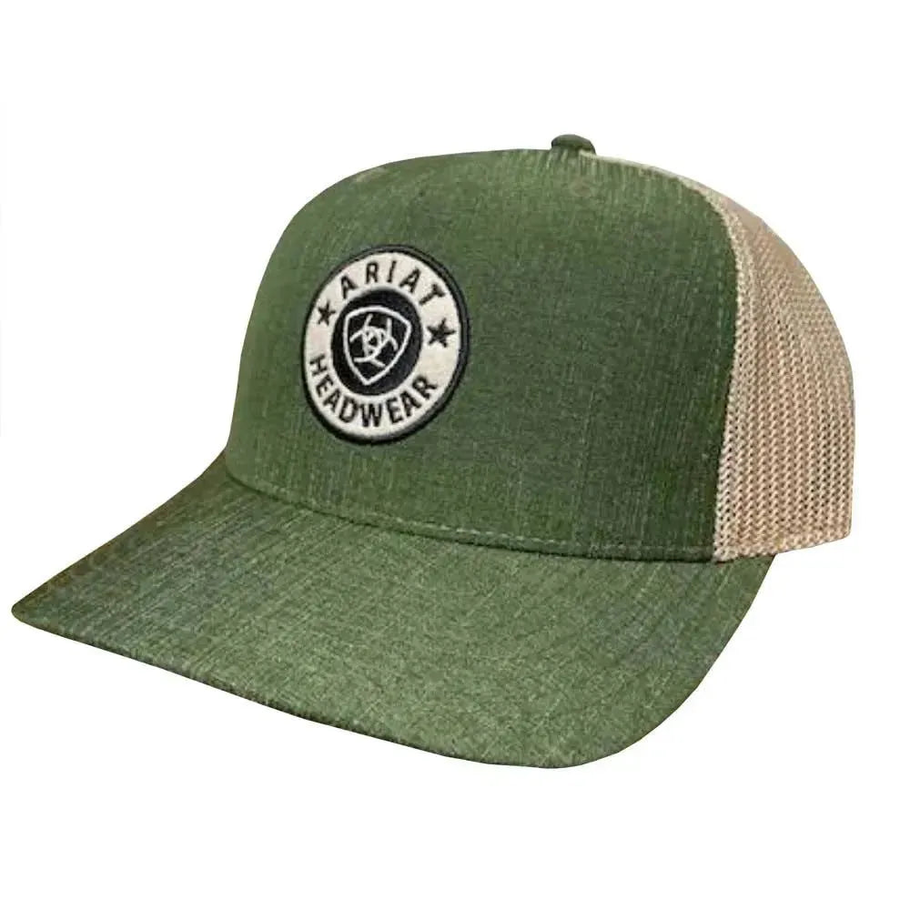 ARIAT Weathered Patch (Green/Tan) - Trucker Cap