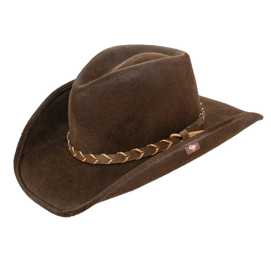 Peter Grimm Villy - Distressed Wool Felt Outback Hat