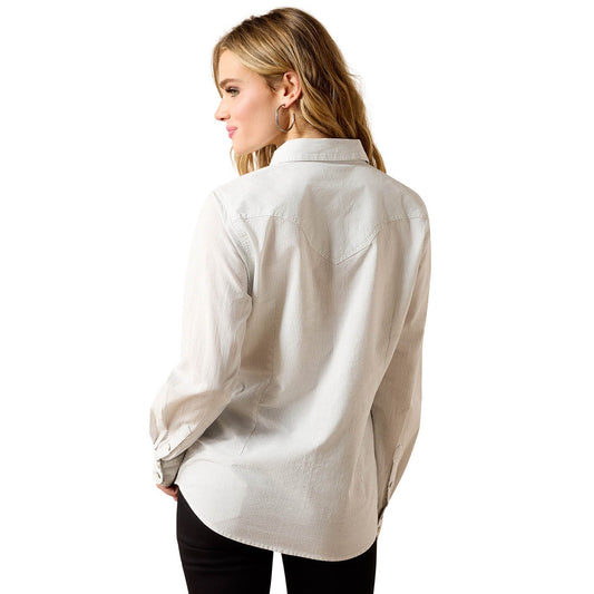 Ariat Women's Stella Western Pearl Snap Shirt – Long Sleeve Cowgirl Classic