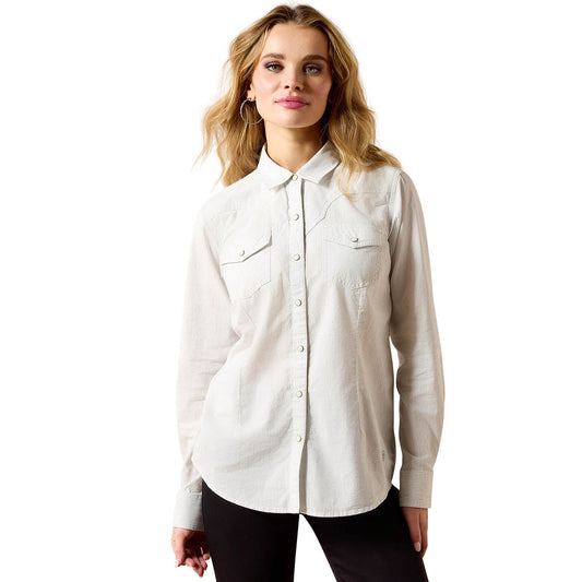 Ariat Women's Stella Western Pearl Snap Shirt – Long Sleeve Cowgirl Classic