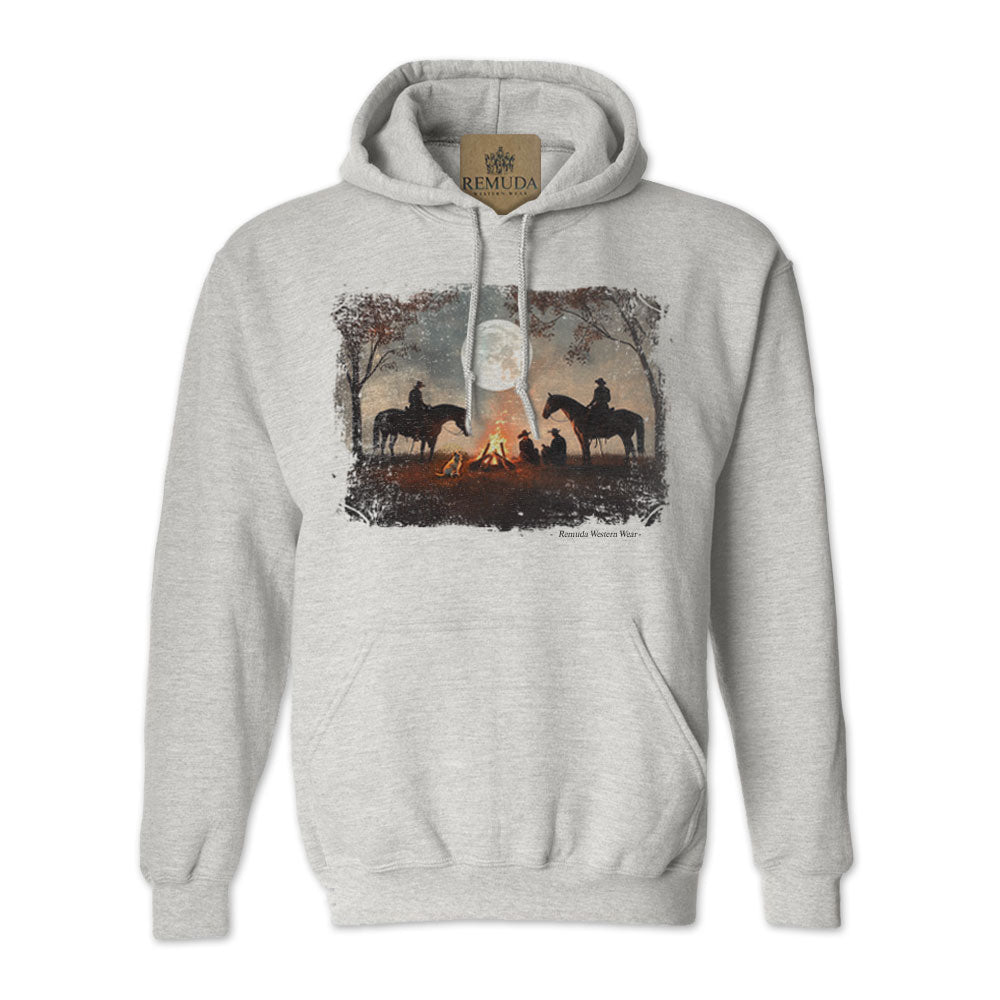 Bonfires & Broomtails - Adult Unisex Western Pullover Hoodie