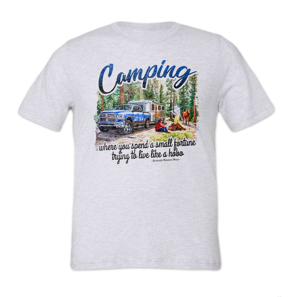 CAMPING IRONY Adult Unisex Western Tee T-Shirt