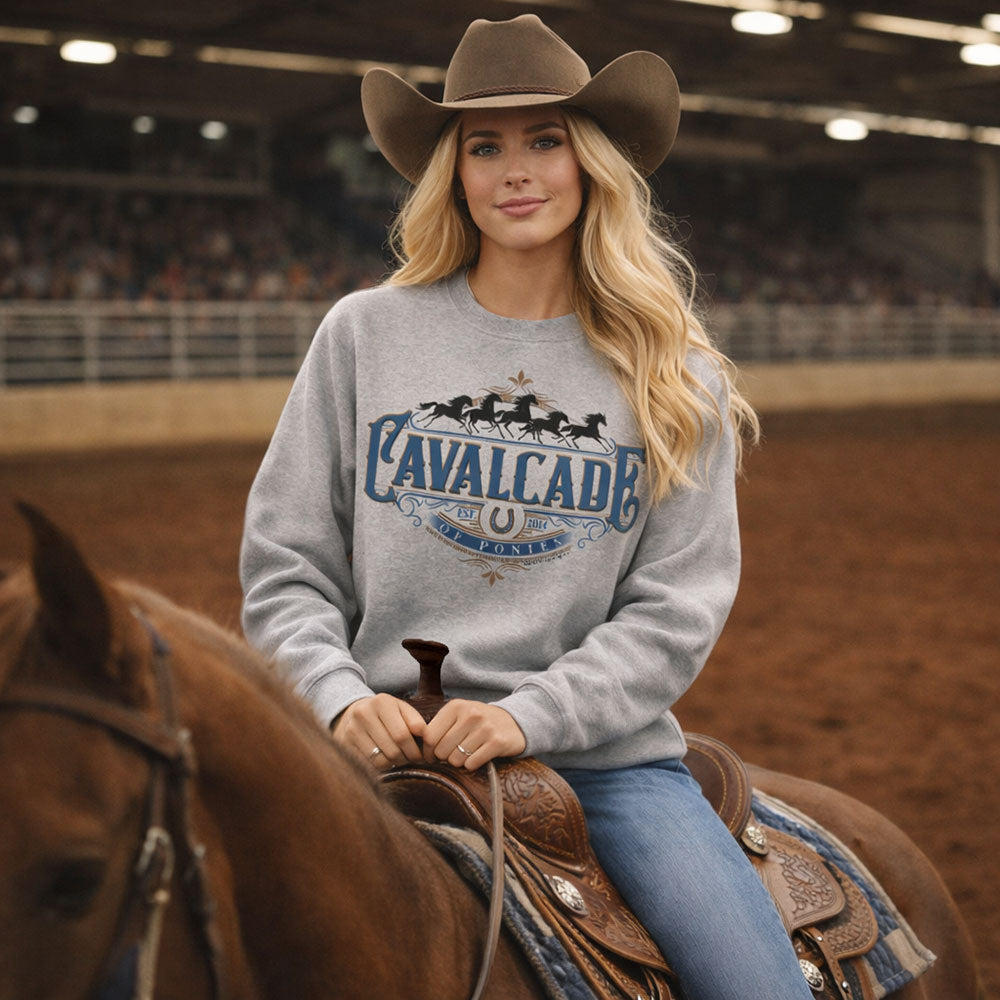 Cavalcade of Ponies (Ornate) - Adult Unisex Sweatshirt
