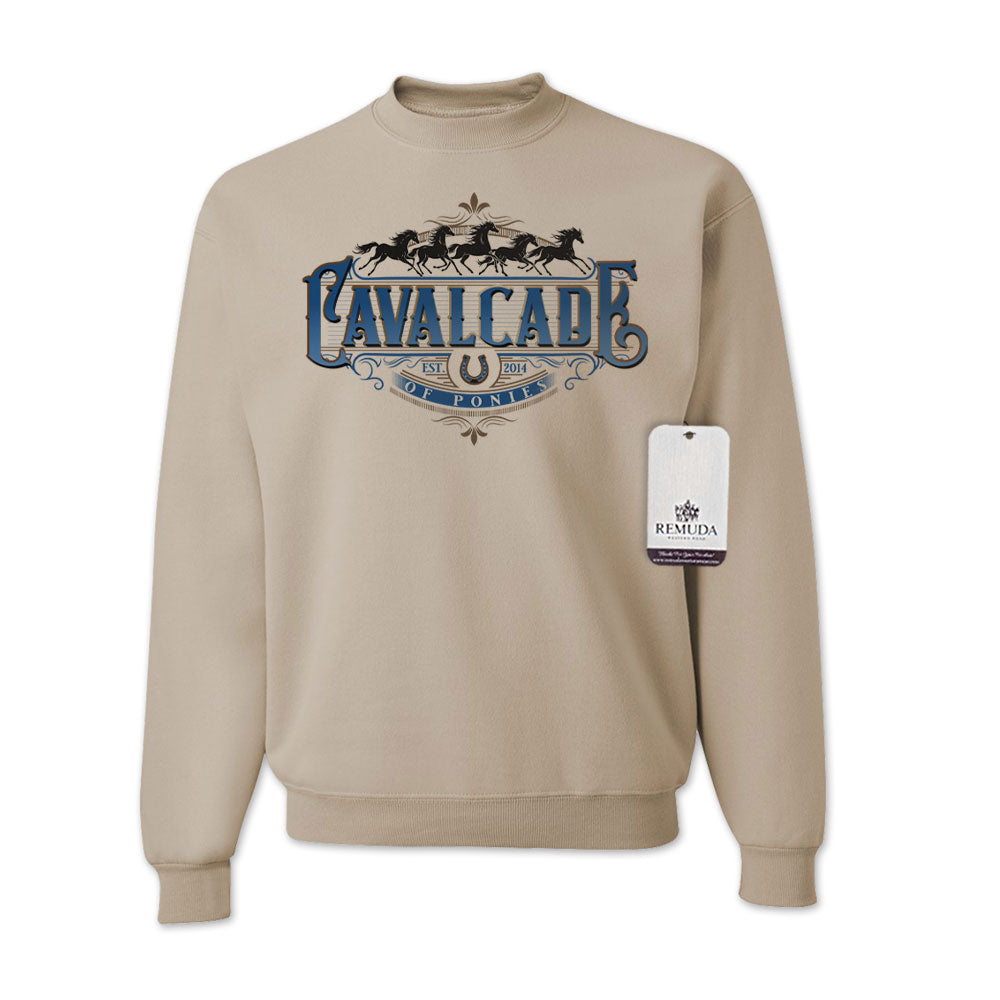 Cavalcade of Ponies (Ornate) - Adult Unisex Sweatshirt