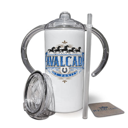 Cavalcade Of Ponies (Ornate) - Infant & Toddler Kids Sippy Cup