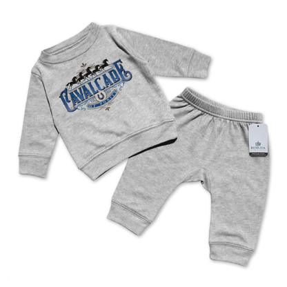 Cavalcade Of Ponies (Ornate) - Infant Baby 2 Piece Sweatsuit