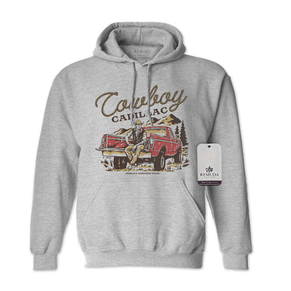 Cowboy Cadillac - Adult Unisex Western Hoodie