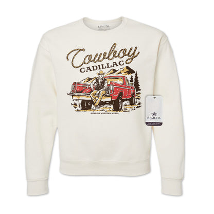Cowboy Cadillac - Adult Unisex Western Sweatshirt