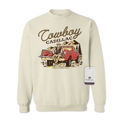 Cowboy Cadillac - Adult Unisex Western Sweatshirt