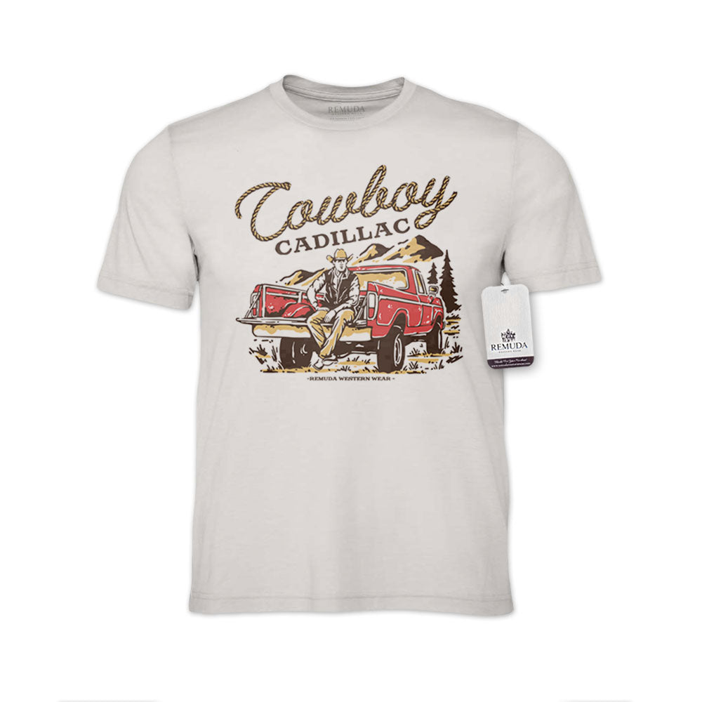 Cowboy Cadillac - Adult Unisex Western Tee T-Shirt
