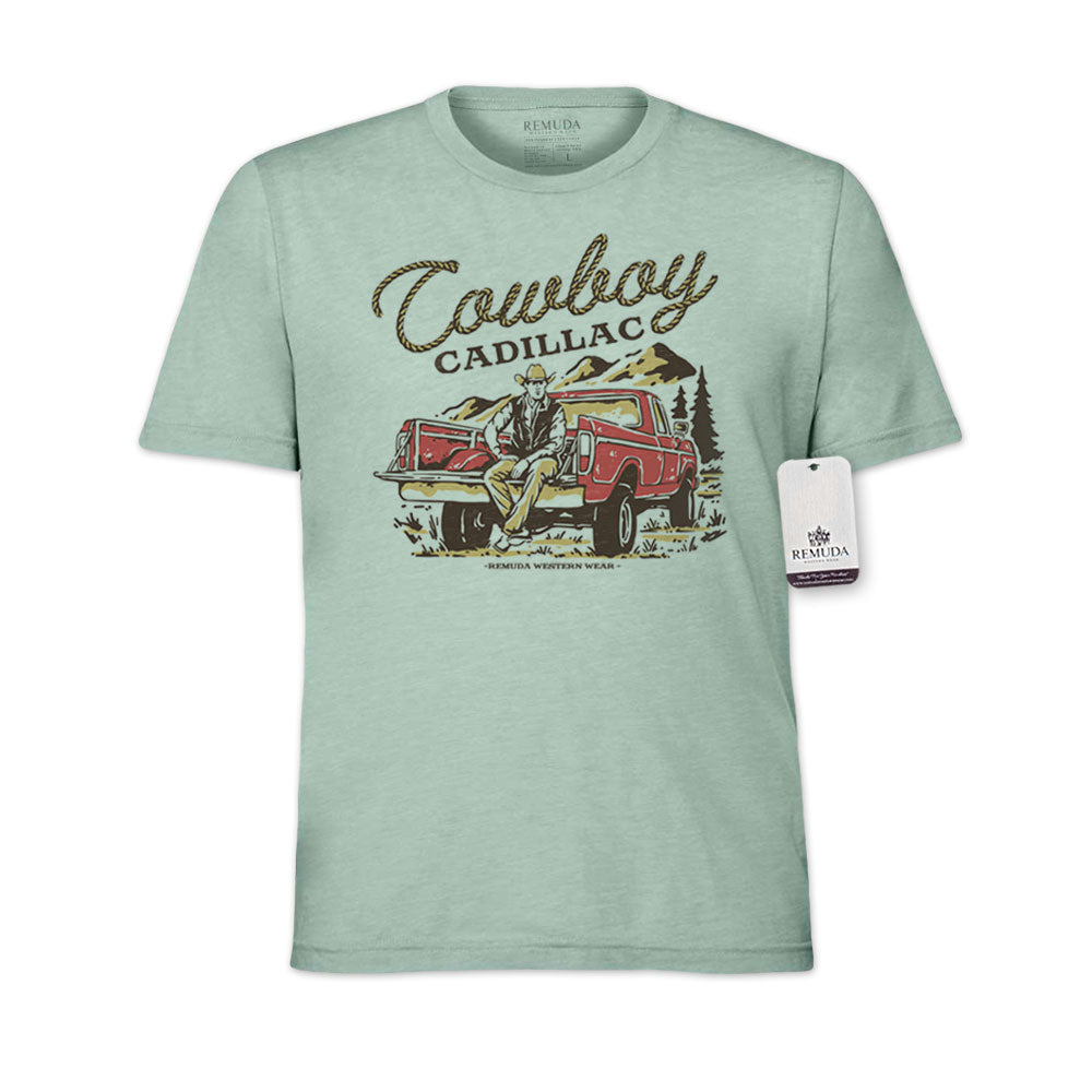 Cowboy Cadillac - Adult Unisex Western Tee T-Shirt