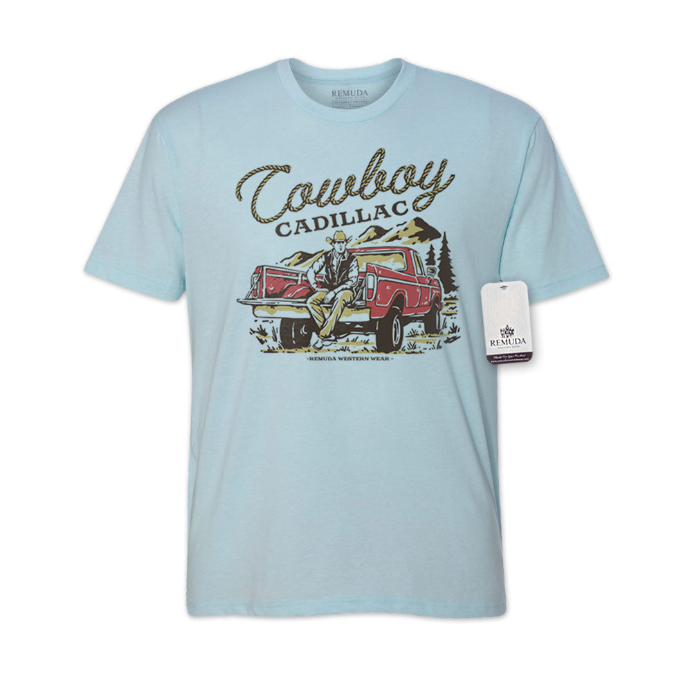 Cowboy Cadillac - Adult Unisex Western Tee T-Shirt