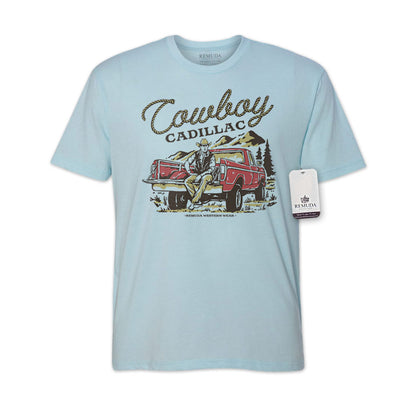 Cowboy Cadillac - Adult Unisex Western Tee T-Shirt