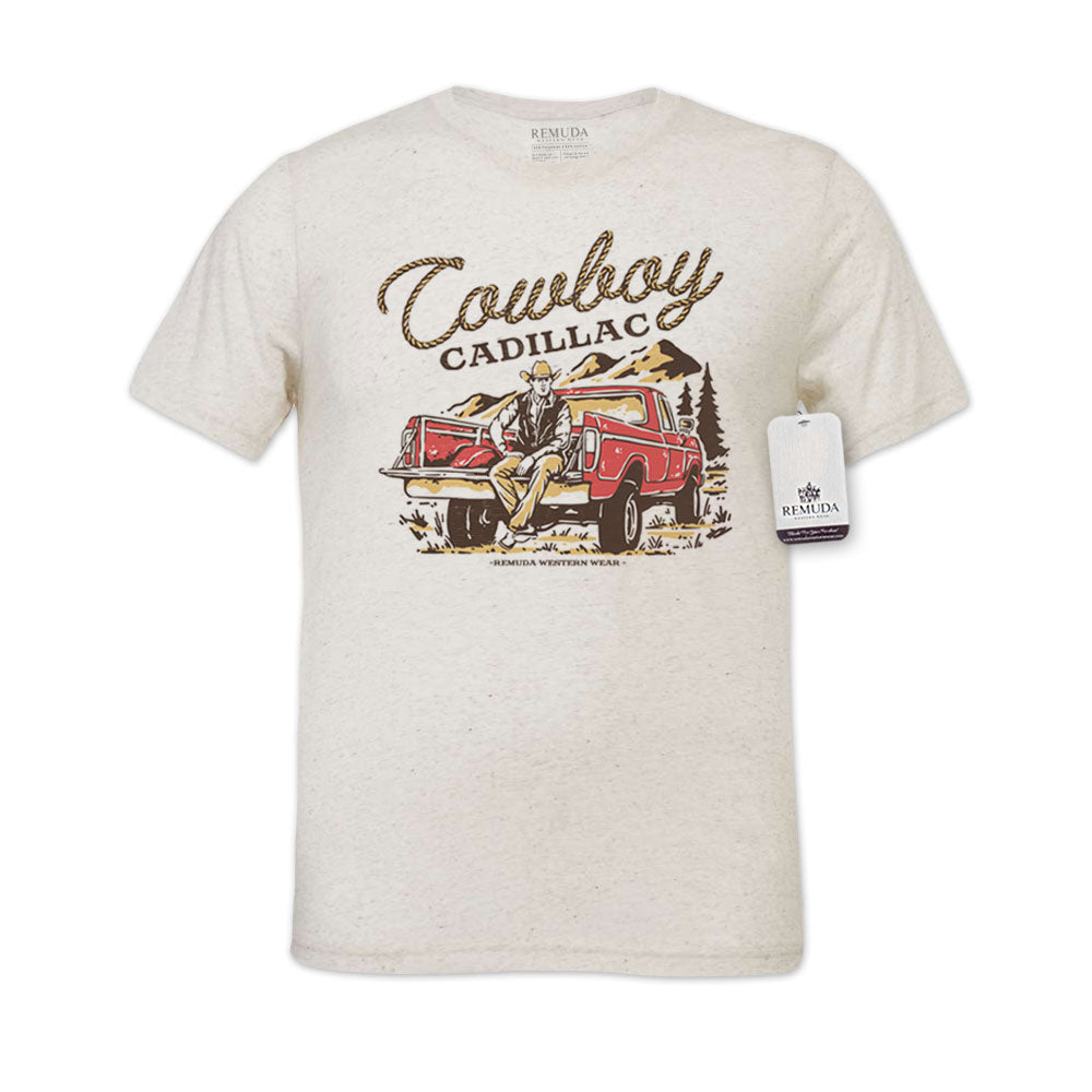 Cowboy Cadillac - Adult Unisex Western Tee T-Shirt