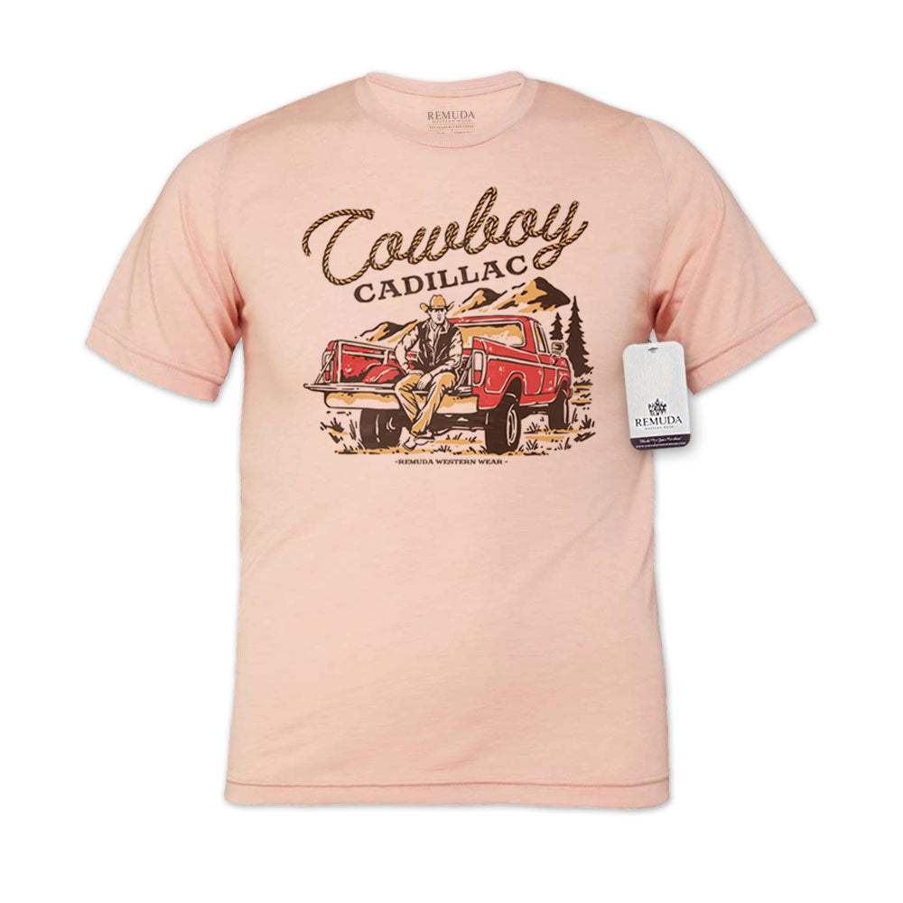 Cowboy Cadillac - Adult Unisex Western Tee T-Shirt