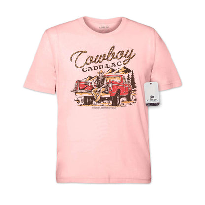 Cowboy Cadillac - Adult Unisex Western Tee T-Shirt