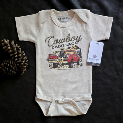 Cowboy Cadillac - Infant Kids One Piece Western Romper