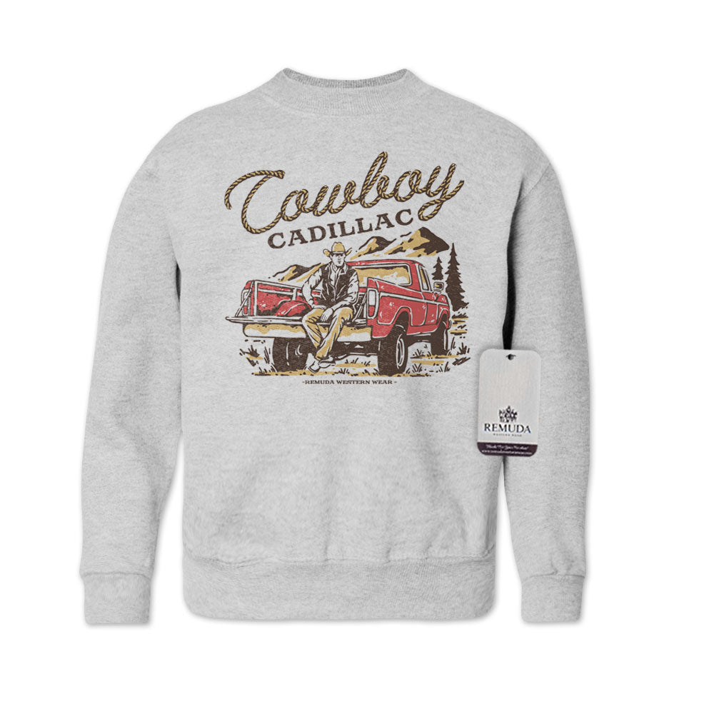 Cowboy Cadillac - Western Youth Sweatshirt