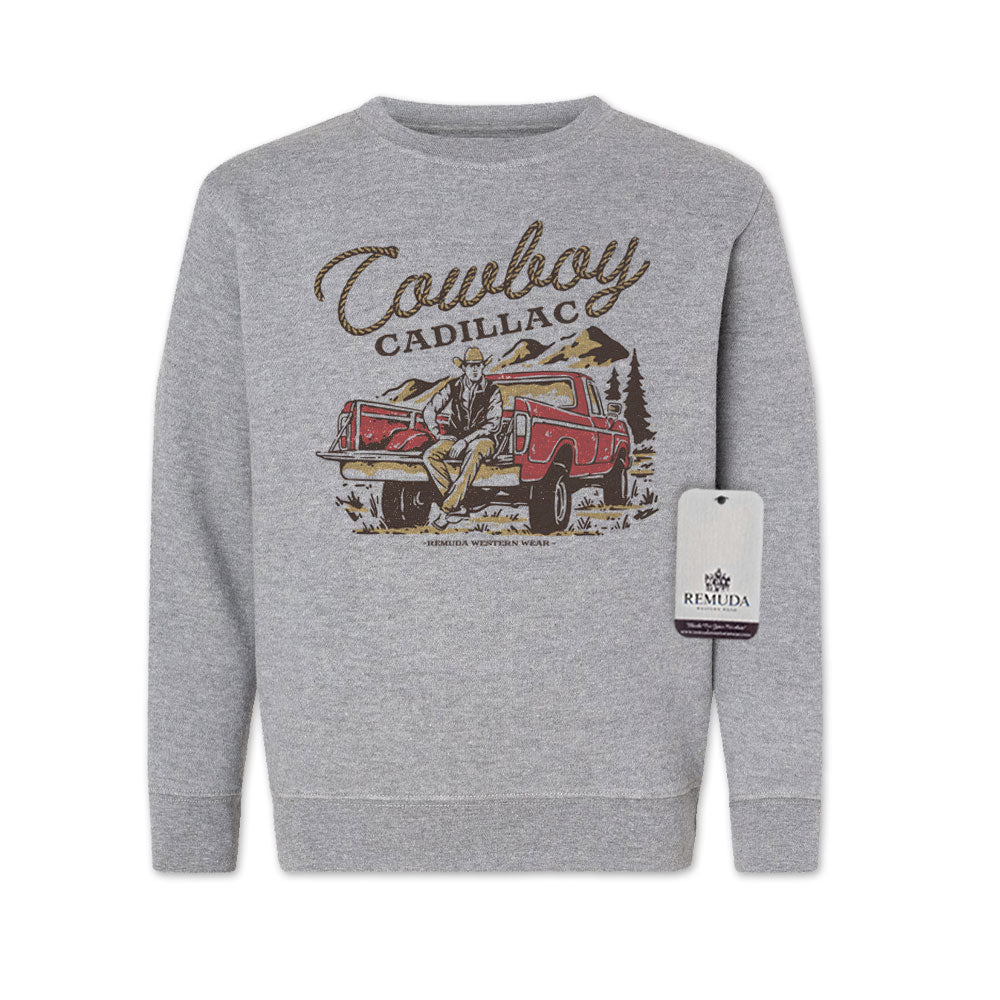 Cowboy Cadillac - Western Youth Sweatshirt