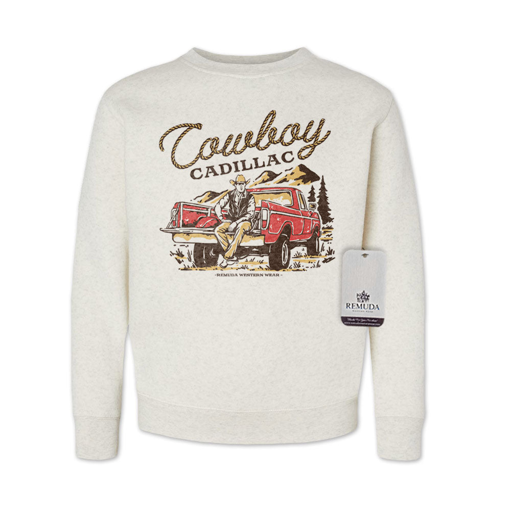 Cowboy Cadillac - Western Youth Sweatshirt