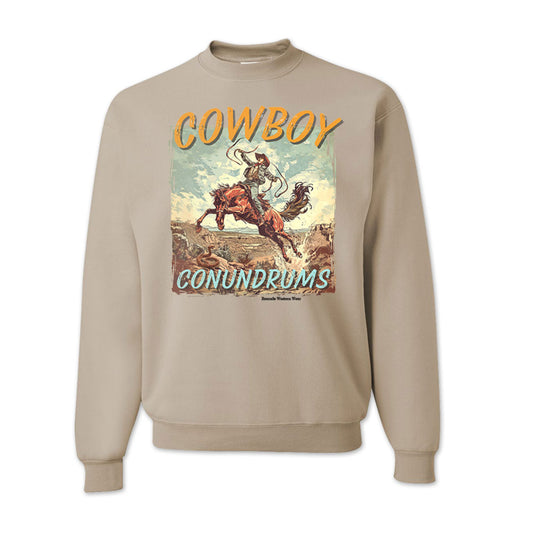 COWBOY CONUNDRUMS Western Adult Unisex Sweatshirt