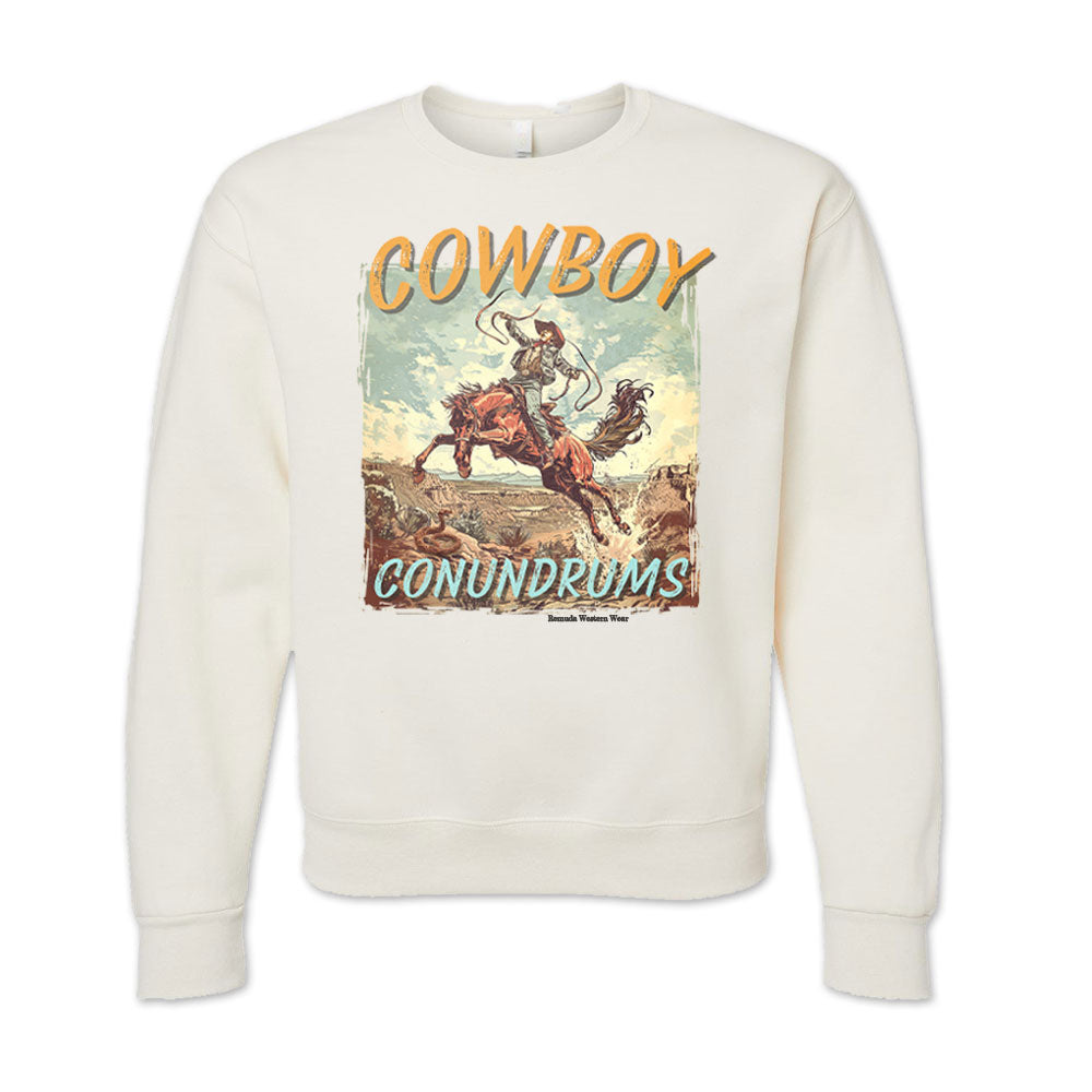 COWBOY CONUNDRUMS Western Adult Unisex Sweatshirt