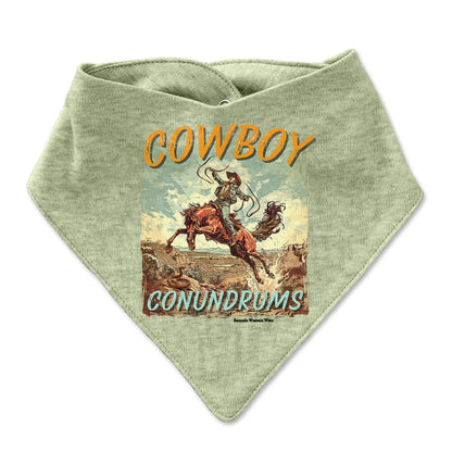 Cowboy Conundrums Infant Bandana Style Western Bib