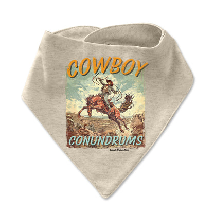 Cowboy Conundrums Infant Bandana Style Western Bib