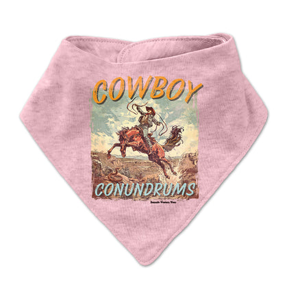 Cowboy Conundrums Infant Bandana Style Western Bib