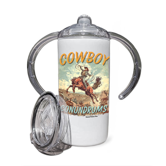 Cowboy Conundrums - Infant & Toddler Western Sippy Cup Tumbler