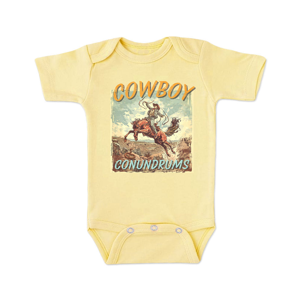 Cowboy Conundrums - Infant Western One Piece Romper