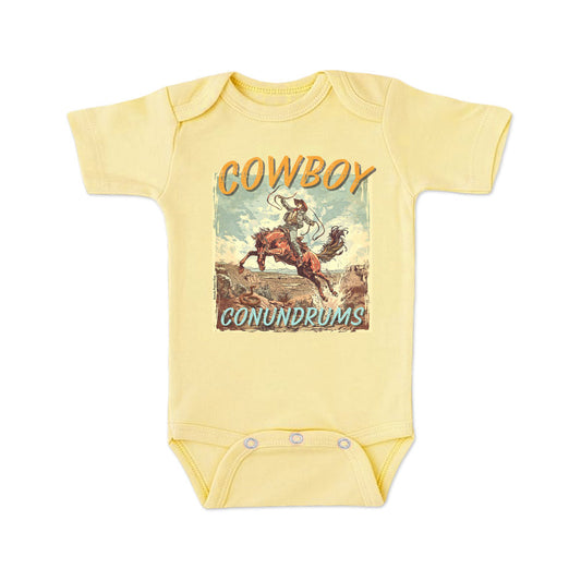 Cowboy Conundrums Infant Western One Piece Romper